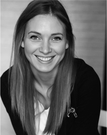 black and white profile image